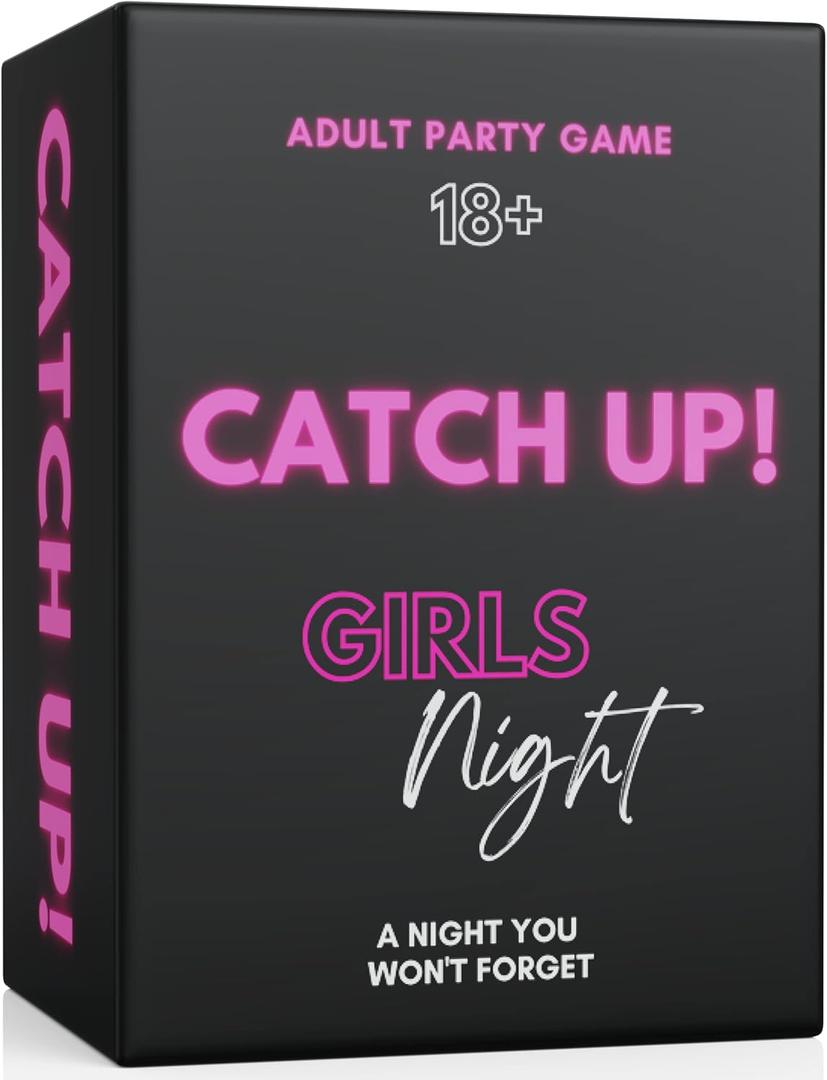 BETTER US Catch UP! Spicy Girls Night Card Game  Valentine's & Galentine's Gift | 18+ Conversation Starters for Women | Adult Games & Bachelorette Party