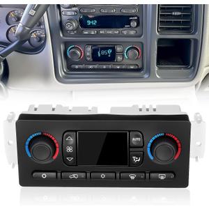 Front A/C Heater Control Switch 599-009 Front Climate Control Module Fit for Chevy Silverado Avalanche Suburban Tahoe Fit for GMC Sierra Yukon XL Fit for Cadillac Escalade/ESV/EXT 2003 2004# 15107730