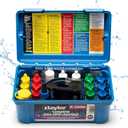 Taylor Pool Water Test Kit, Complete Swimming Pool Water Test Kit, for Chlorine, pH, and Alkaline Levels, Ideal for Pools, Hot Tubs, and Spas, 1-Pack