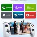 Mocagen MC1 Phone Controller for iPhone(All Model)/Android - Hall Effect Joystick, Enhanced Grip, Case-Friendly, Wireless Mobile Gaming Controller with 7 Lights Color, Travel Dust Bag, Turbo, Triggers