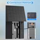 4W Solar Charger Compatible with Ring Battery Doorbell (USB-C Port) Waterproof Continuously Ring doorbell Solar Panel-Black 1 Pack