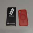 TOCOL for 17 Case, Full Camera Protection, Builtin Magnetic Ring, Compatible with Magsafe Charger, Drop Protection, Translucent Matte Phone Case for Phone 17 6.3 inch (Red)