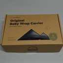 KeaBabies Baby Wrap Carrier - All in 1 Original Baby Carrier Newborn to Toddler Sling, Easy to Wear, Hands Free Bonding, Lightweight, Breathable Infant Wraps (Trendy Black) (One Size (Pack of 1))