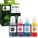 31 32XL Ink Refill Bottle Set Compatible with HP Smart Tank 5000 5101 5103 6001 7301 7001 7602 Printers Smart Tank 651 5000 5101 7301 7602 Printers