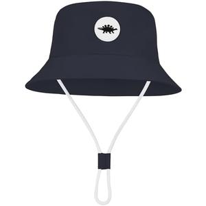 Zando Baby Sun Hat UPF 50+ Sun Protective Adjustable Wide Brim Toddler Hats Boys 2t-4t Summer Outdoor Beach Swim Play Boy Girl Navy Blue