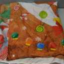 Christmas Gingerbread House Door Cover Ginger Bread Holiday Decoration 72 x 30 Inches