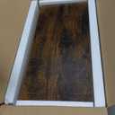 HOOBRO Small Narrow Side Table with Charging Station, Skinny End Table for Small Spaces, Slim Nightstand with USB Ports Outlet, Sofa Beside Table with Storage Shelf, Rustic Brown and Black BF102UBZ01