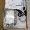 Veemagni 10X Rectangle Magnifying Glass with Light and Stand, Flexible Gooseneck LED Lighted Desk Lamp, 5 Color Modes Stepless Dimmable, Hands Free Magnifier for Reading Crafts Painting Close Work (Black)