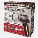 Horsepower Electric Power Scrubber, Waterproof, Spins 350 RPM, 5 Brush Heads, AS-SEEN-ON-TV, Cleans Dirt & Grime, Tile, Grout, Bathrooms, Kitchen, Auto Rims, Outdoor Furniture & More, Rechargeable