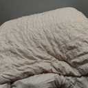 HYMOKEGE Beige King Size Comforter Set Seersucker 7 Pieces, All Season Luxury Bed in a Bag for Bedroom, Bedding Set with Comforters, Sheets, Pillowcases & Shams