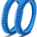 Funmit 896584000-143 Blue Front Tire Kit with Super Hump Replacement for Haywood Poolvergnuegen Select Pool Cleaners and Perfectly Compatible with Hayward Phoenix Cleaners (2 Pack)