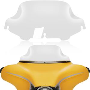 Clear 8”Motorcycle Windshield Windscreen Wind Splitter Compatible with 1996-2013 Harley Davidson Touring Street Glide Electra Glide FLHT FLHTCU FLHX FLHTK Tri Glide