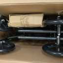 McKesson Drive Transport Chair Steel, Silver Vein Frame 250 lbs. Fixed Arms, Padded Black