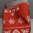 Christmas Area Rug 5x7 Green Snowflake Holiday Decorative Living Room Bedroom Throw Rug Washable Non Slip Soft Low Pile Carpet for Kitchen Entryway Dining Room Bathroom Home Decor