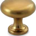 HESTIA HARDWARE 25 Pack | Brushed Gold Cabinet Knobs for Drawers and Dressers | Champagne Brass Round Knobs (Z5.25.L)