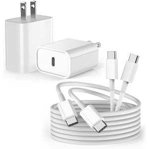 10FT Fast iPad Charger, iPad Pro Charger Cord [2Pack] 10FT USBC to USB C Cable iPad Cord 20W USB C Charger iPad Charging Block for iPad 10,iPad Mini 6,iPad Air 5/4,iPad Pro 12.9/11 inch 2020/2021/2022