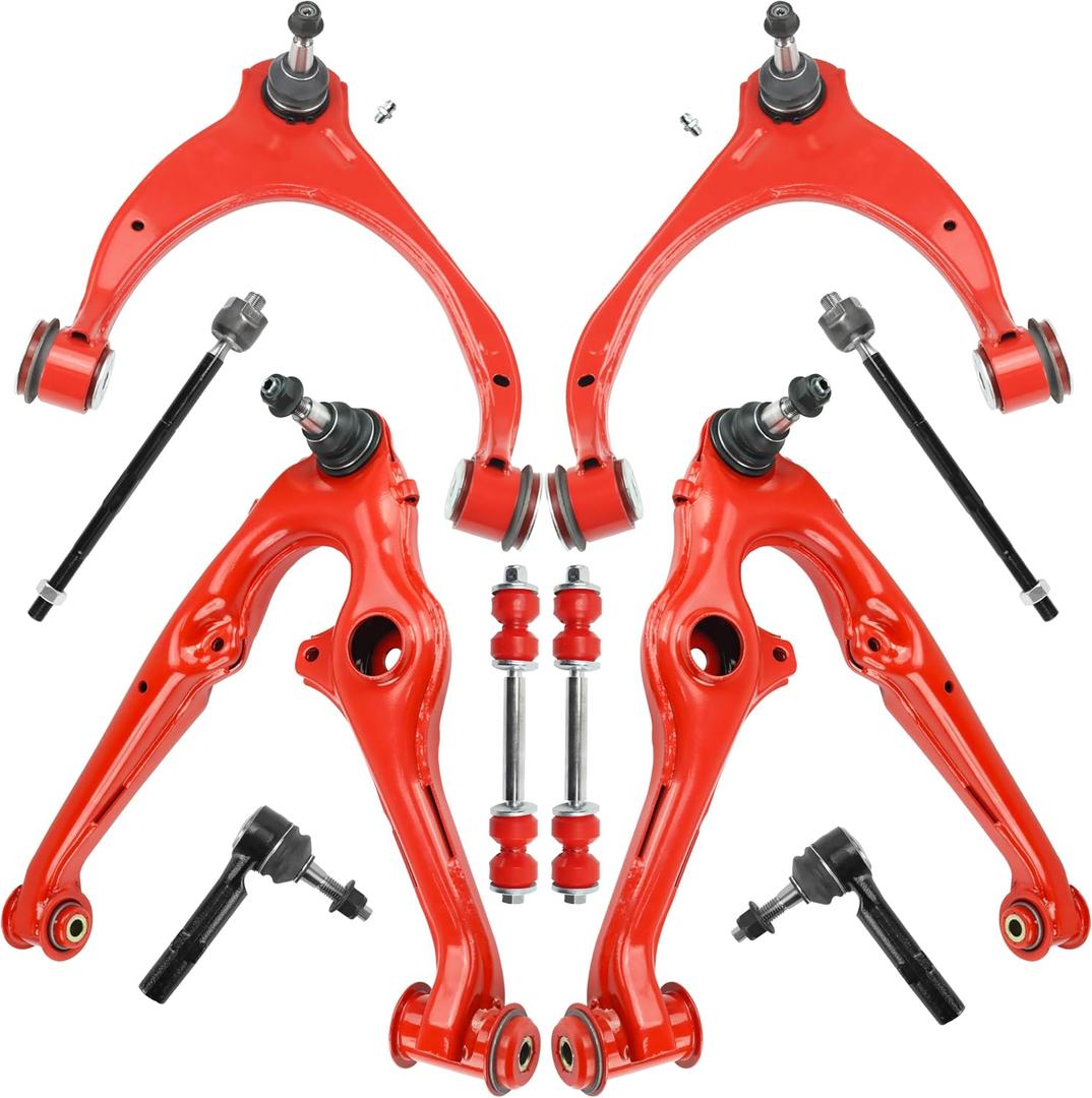 10pc Front End Upper and Lower Control Arms Suspension Kits for 2014-2018 Chevy Silverado GMC Sierra 1500, 2015-2019 Chevy Suburban, Tahoe, GMC Yukon/Yukon XL, Cadillac Escalade/ESV, K623298 K623299
