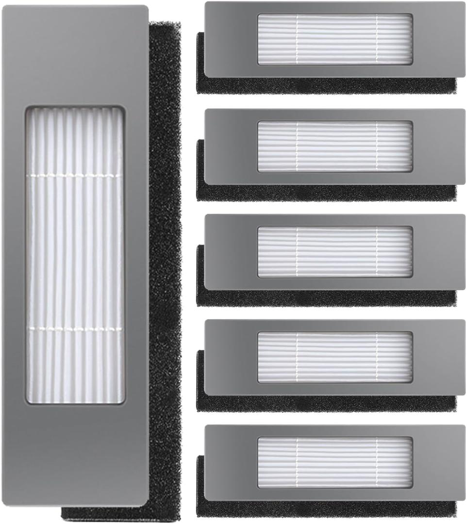 Replacement Filters for ECOVACS Deebot Ozmo T8 T8+ T8 Aivi T8 AIVI+ T8 MAX T9+ T5 N8+ / N8+ N8 Pro N8 Pro + / N8 Pro+ N10 + N7 OZMO 920 950 for Yeedi Vac 2 Pro Vac Max Vac Station Vacuum Cleaners