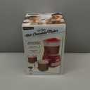 Nostalgia Retro Frother and Hot Chocolate Maker and Dispenser, 32 Oz, for Coffees, Lattes, Cappuccinos, Red