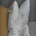 KeaBabies 2-Pack Toddler Pillow 14x20 - Soft Organic Cotton Kids Travel Bed Pillows for Sleeping, School, Nap, Machine Washable, Toddlers 2 to 5, Pillowcase Sold Separately (Soft White)