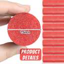 12 Pcs Floating Pool Noodles Solid Foam 1.5 x 35 in, Red, approx. 1.5 x 35"