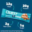 Quest Nutrition Stacks Protein Bars, Cinnamon Brown Sugar, 20g Protein, 2g Net Carbs, 1g Sugar, High Fiber, Low Sugar, Gluten Free, 4 Count