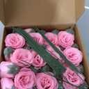 Glitter Roses Bouquet,30PCS Pink Roses Artificial Flowers Fake Sparkling Roses for Wedding Bouquet Party Christmas Home Decor(Light Pink)