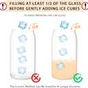 2 Pack Halloween Ghost Iced Coffee Glass Tumbler Cups with Lids and Straws - 16Oz Spooky Halloween Ghost Glass Tumbler Gifts With Pink Bow-knot for Women, Girls, Kids