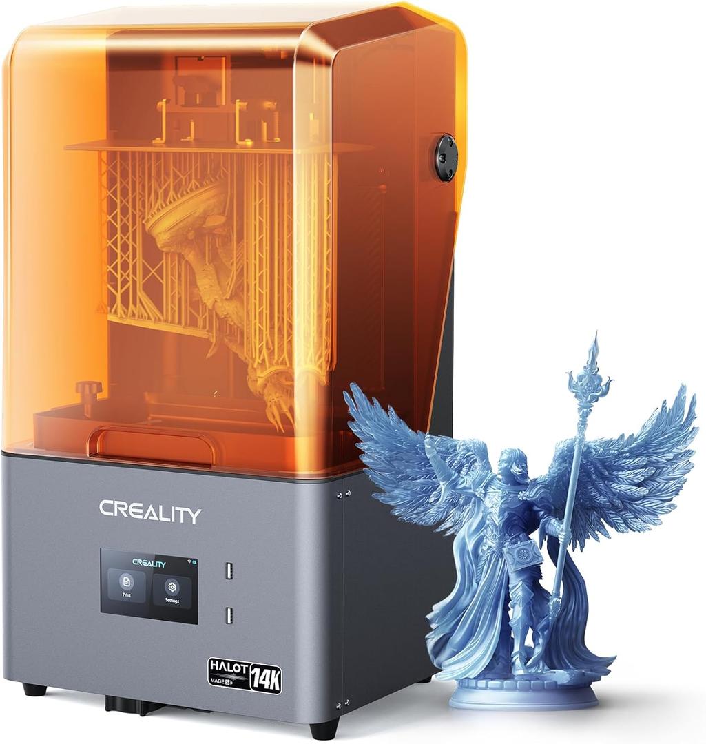 Creality Resin 3D Printer Halot Mage S 14K, with 10.1" HD LCD MSLA Mono, 4X High Speed Printing for 150mm/h Speed, UV Resin Photocuring Printer, Large Printing Size 8.78x4.96x9.06 inches
