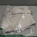 YISURE No Hook Shower Curtain Linen Style, Beige Heavy Duty Cloth Shower Curtain for Bathroom No Hooks, Machine Washable, 72x72