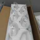 Crystal Coupe Glasses, Set of 6, 7 Ounce(220ml), Elegant Short Stem Design, Clear Cocktail Glasses Sets Perfect for Drinking Champagne, etc.