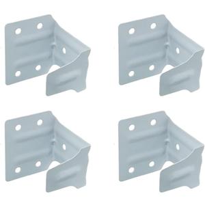 4Pcs Center Support Brackets, Window Blinds Headrail Brackets, Mini White Blind Mounting Brackets for 2" Low Profile Window Blinds Headrail Holder