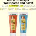 Jasper Dog Toothbrush, 360 Dog Tooth Brushing Kit, Finger Toothbrush, Cat Tooth Brush, Teeth Cleaning, Pet Tooth Brush for Small & Large Pets, Pet Toothpaste Not Included, 4-Pack Clear