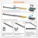 11PCS Universal Serpentine Belt Tool Kit, 3 Sockets (15,16,18mm) & 3 Die Wrench (13,14,15mm), Tensioner Wrench & Belt Removal Tool for Auto Repair, Maintenance & Pulley Release