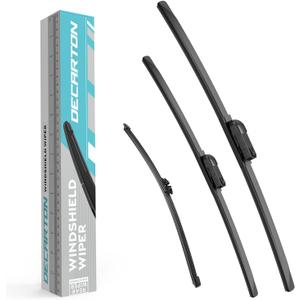 3-Piece Wiper Blades for Volvo XC70 2008 2009 2010 2011 2012 2013 2014 2015 2016 Replacement for All-Season Front and Rear Original Equipment Windshield Wipers Set