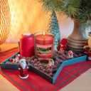 2 Pcs 9 oz Mulberry Candle, Christmas Mulberry Scented Candle Glass Jar Votive Essential Fragrance Oils and Beeswax Blend Glass Jar Candles for Christmas Holiday Winter Gifts Collection