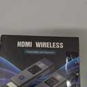 Wireless HDMI Transmitter and Receiver 328ft/100m Extender 4K Decode Input 1080P Output Plug&Play Portable 2.4G/5.8G for Video and Audio to Monitor from PC/Projector/TV Box, with Display Screen