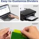 Avery Dividers for 3 Ring Binders, 5-Tab Two-Pocket Plastic Binder Dividers, Multicolor (24 Sets of 11906)