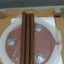 Round Side Table with Solid Wood,End Table,Coffee Table,Small Round Side Table with Solid Wood Leg for Couch,Living Room,Bedroom Office and Small Spaces,Easy Assembly,Brown