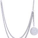 Pocket Watch ChainWatch Chain Men, Double-Layer Design, With Two Hooks, Halloween, Thanksgiving And Christmas Vests And Formal Clothes Accessories