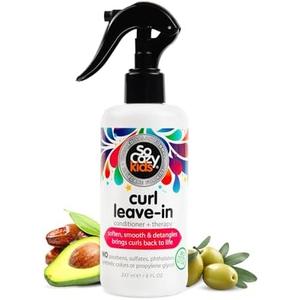 So Cozy Leave In Conditioner Spray (8 Fl Oz) Paraben-Free Detangler for Kids' Curly Hair, Deep Conditioner & Tangle-Free Curls, Gentle & Nourishing with Keratin, Vitamin B5, Olive Oil & Jojoba Oil