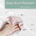 Mrs Awesome Clear Shower Curtain Liner with 3 Magnets, 72x72 Premium Flexible Sturdy Plastic Shower Curtain for Bathroom Lightweight, Waterproof, Clear