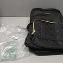 LOVEVOOK Laptop Backpack for Women with Pouch Pocket for Large Capacity Cup,17 Inch Teacher Nurse College Work Backpack Purse,Waterproof Laptop Bag Computer Back Pack for Travel,Black+Wicker pattern