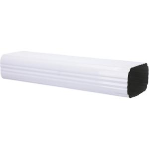 Moxweyeni 1 Pack 3 x 4 Inch, 15 Inch White Aluminum Downspout Extensions Roofing Gutter Downspout DIY Installation for Home Outdoor Drainage