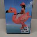 One Casa Inflatable Flamingo Costume Riding On Flamingo Air Blow up Funny Fancy Dress Party Halloween Costume for Adult