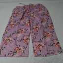 Ekouaer  Capri Pajamas for Women Sleeve Pajama  Floral Pj Soft Sleepwear with Pockets 2XL