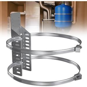 Expansion Tank Brackets, Thermal Expansion Tank Wall Mounting Bracket with 2 Hot Water Heater Support Strap for 1-5 Gallon Tank, 5lb Propane Tank Holder for RV -1 Set