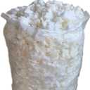 5lbs Shredded Memory Foam Filling or Bean Bag Filler, Premium Beanbag Stuffing/Foam Refill for Pillow, Dog Beds Chairs Cushion, Arts Crafts, Stuffed Animals (White, 5lbs)