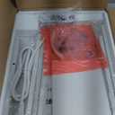 SUPERJARE Nightstand with Charging Station, Bed Side Table with Adjustable Fabric Drawer, Night Stand for Bedroom, 3-Tier Storage End Table, for Living Room, White (M (11.8"D x 15.7"W x 23.4"H))