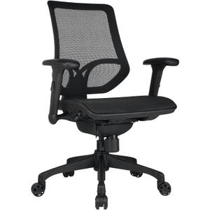 WorkPro 1000 Series Ergonomic Mesh/Mesh Mid-Back Task Office Chair, Black/Black, BIFMA Compliant